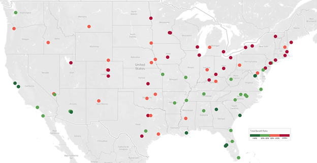 Jobless Benefits Map